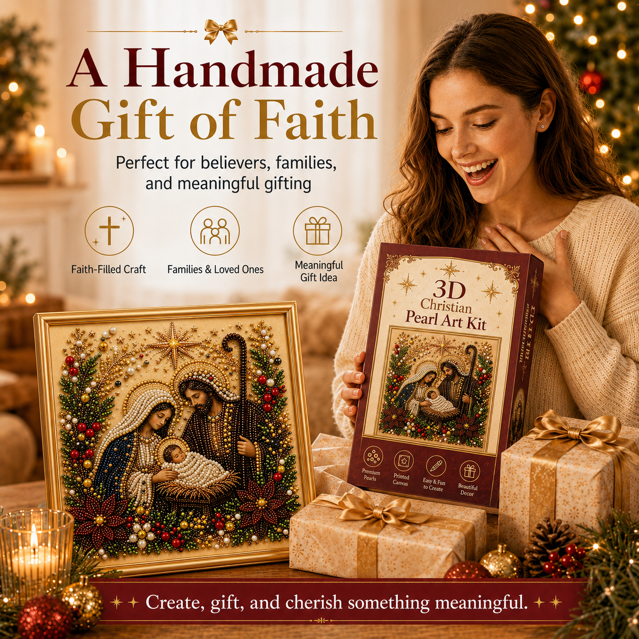 3D Christian Pearl Art Kit
