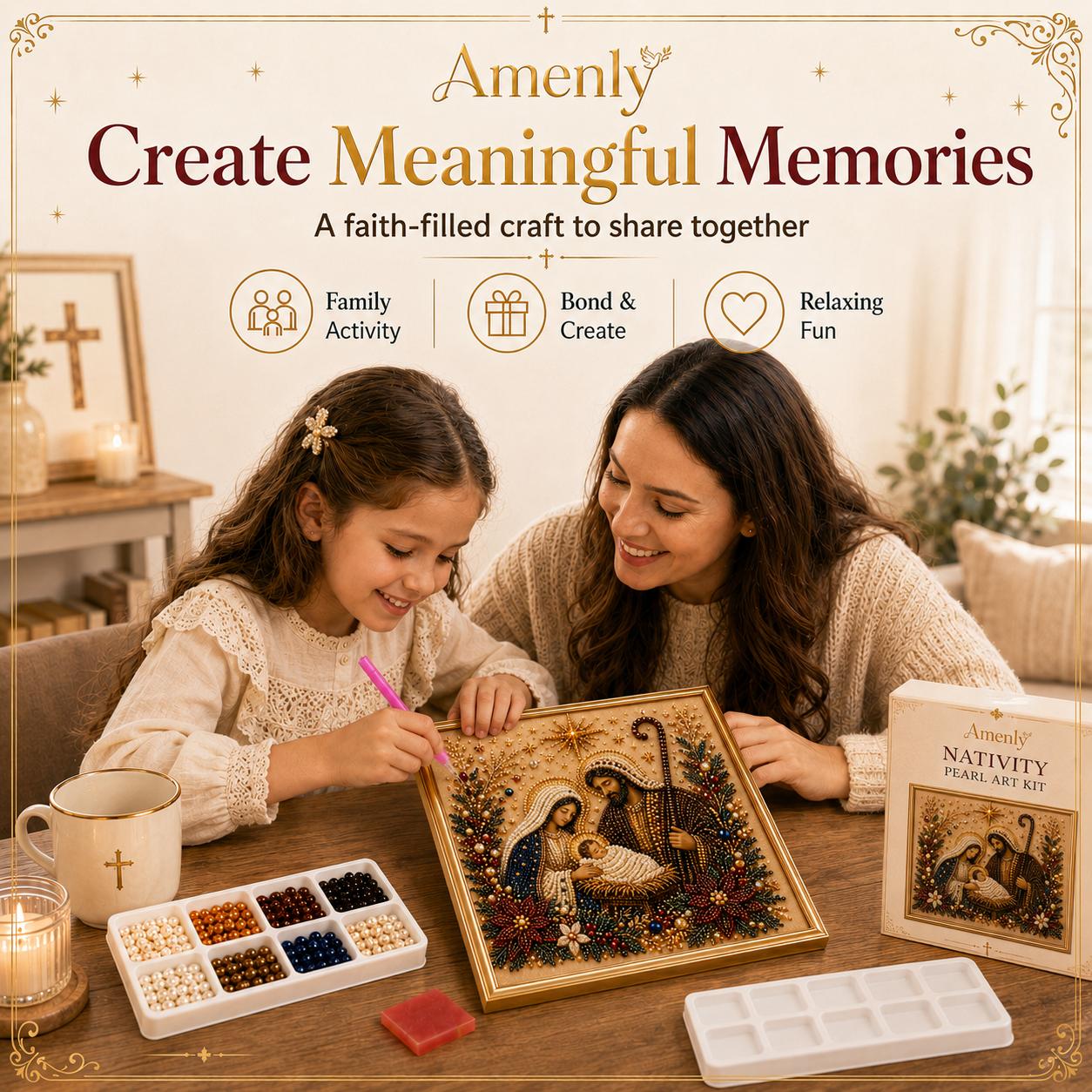3D Christian Pearl Art Kit